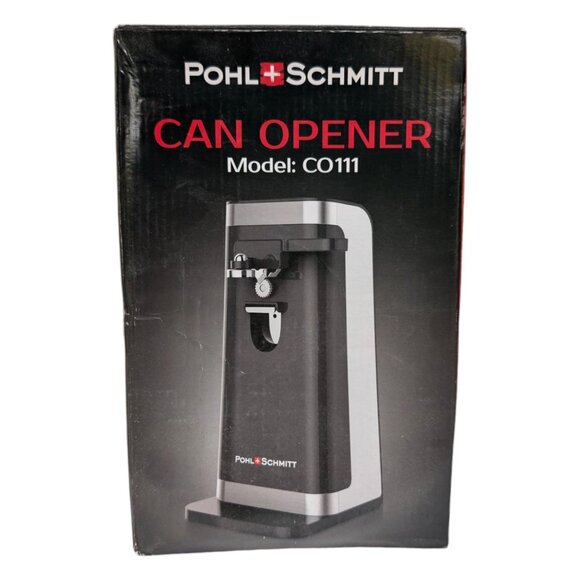 Pohl Schmitt Electric Can Opener CO111 Knife Sharpener Bottle Opener Black - Picture 10 of 15